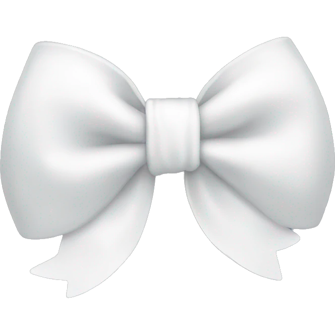 white bow emoji