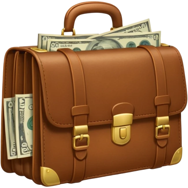 money filled briefcase emoji