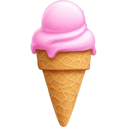 Pink icecream emoji