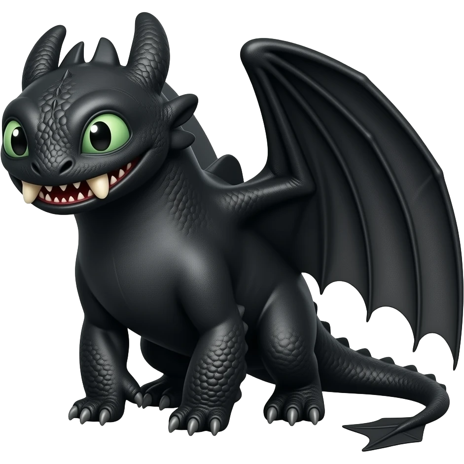 toothless how to train your dragon emoji