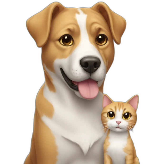 cat and dog emoji