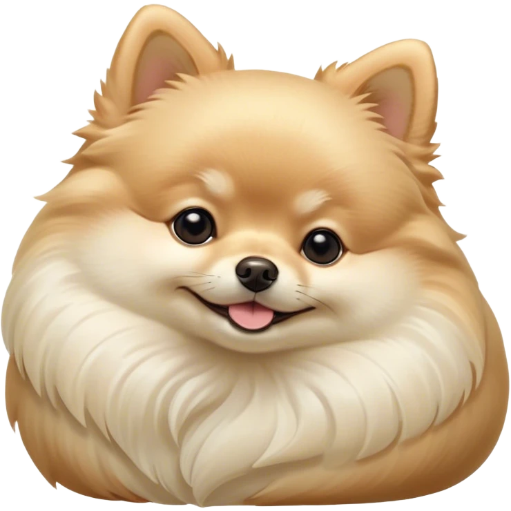 Meme-Worthy Cute Sleeping Cream Pomeranian Portrait Emoji, Head resting peacefully with a contented smile, showcasing a delightfully compact build and a luxuriously soft, fluffy cream Fur, eyes shut in a serene nap, Simplified yet hilariously adorable features, highly detailed, glowing with a soft, drowsy light, high shine, relaxed and utterly lovable, stylized with an air of playful laziness, bright and heartwarming, soft glowing outline, capturing the essence of a comically sleepy companion, so meme-worthy it feels like it could instantly become the next viral sensation of adorable slumber! emoji
