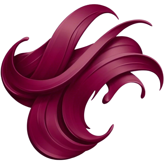 burgundy brush emoji
