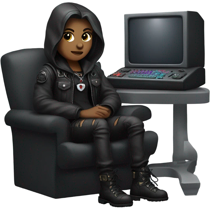Goth, Gamer,  emoji