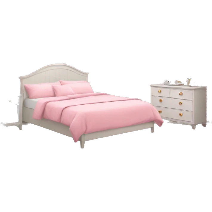 Pink bedroom emoji