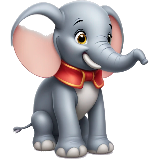 disney character dumbo the elephant stuff toy emoji