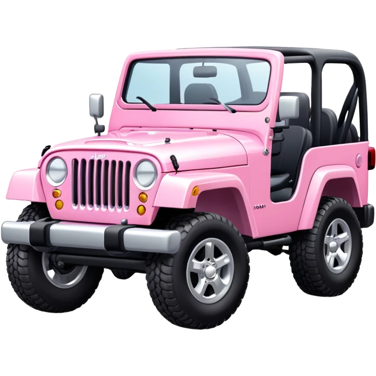 Light Pink Jeep emoji