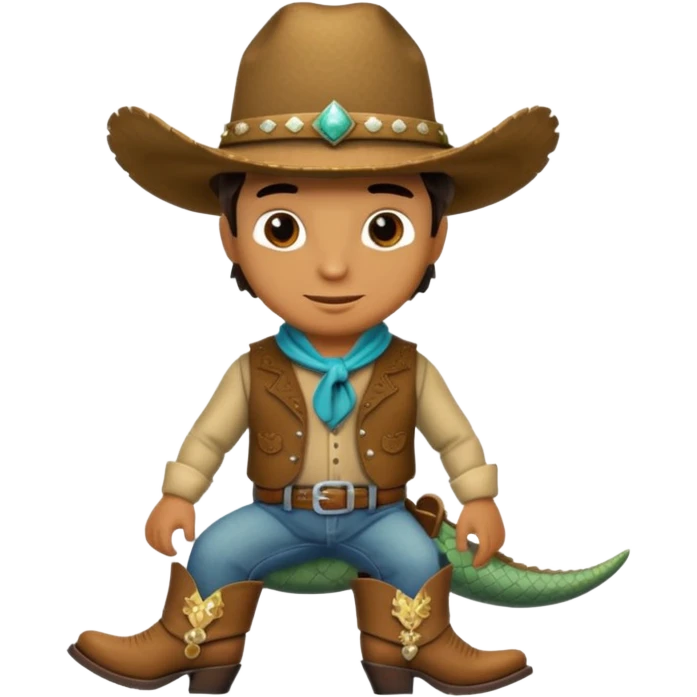 reptile cowboy emoji