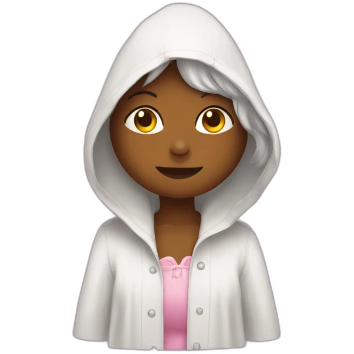 Chat avec un peignoir emoji