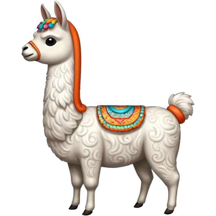 cloud patterned lama emoji