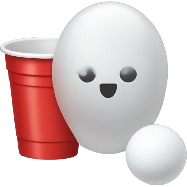 Ping pong ball red solo cup emoji
