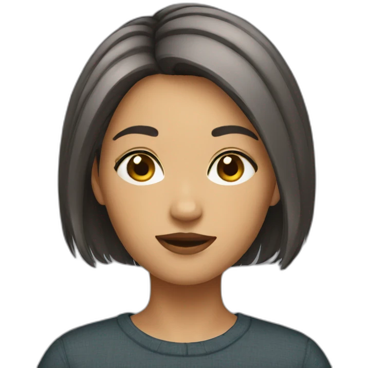 short hair girl emoji