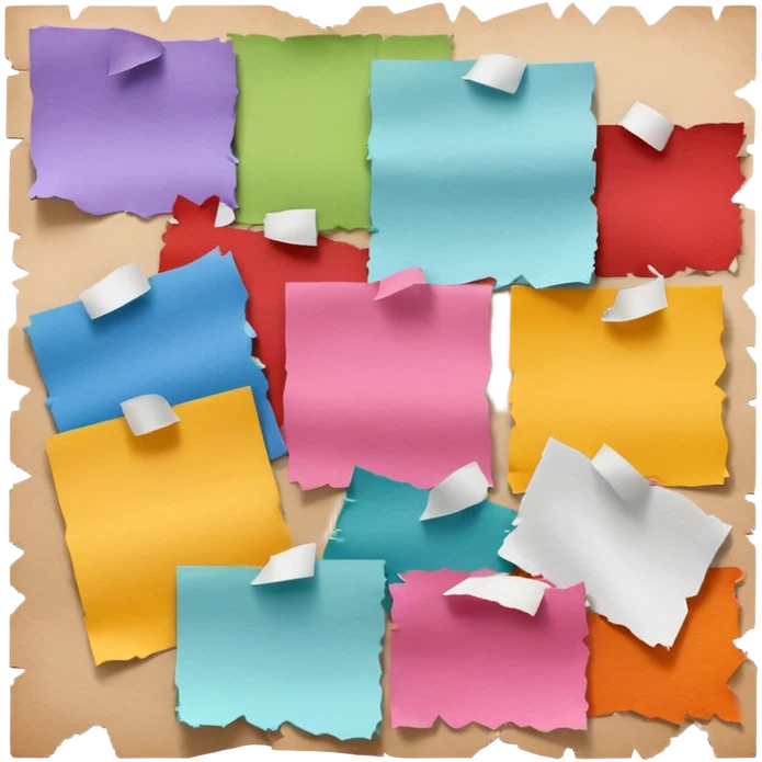 Inspiration board scraps emoji
