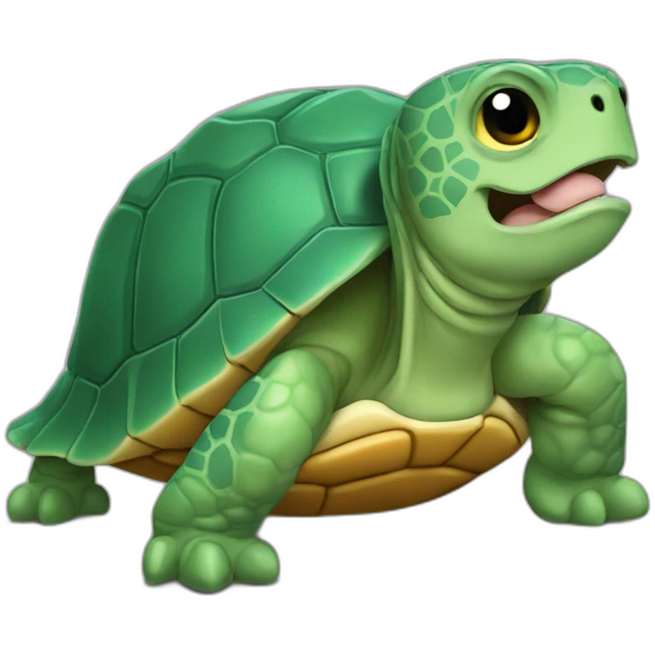 Chat mange tortue emoji