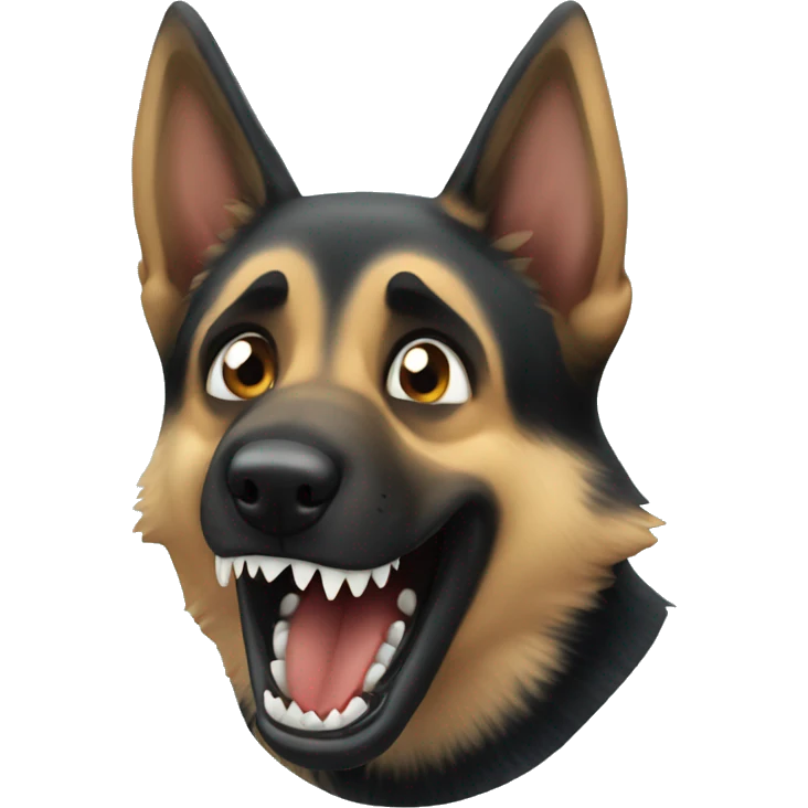 german shepherd shark attack emoji