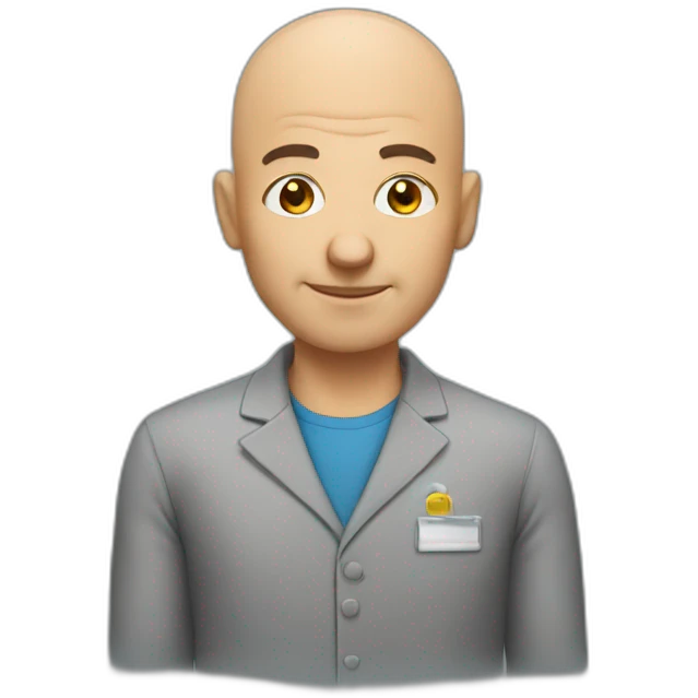 bald teacher emoji