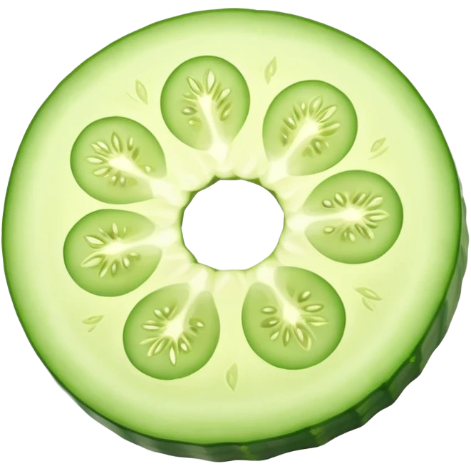 circular slice of cucumber emoji