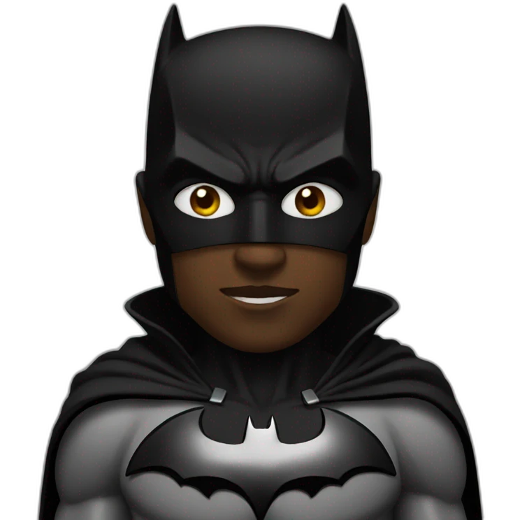 Black batman emoji