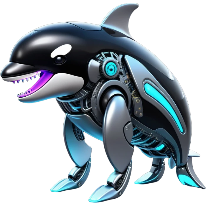 cyberpunk orca robot emoji
