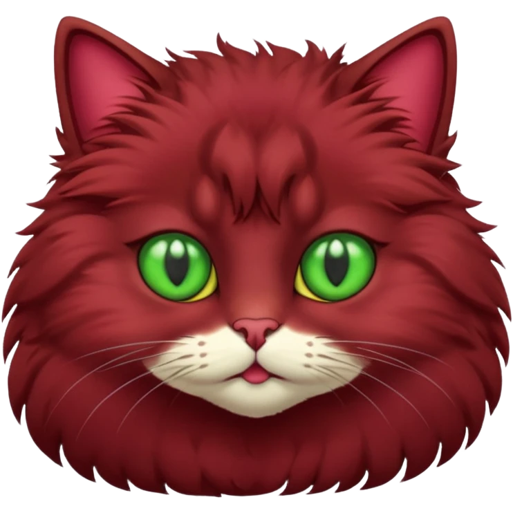 бордовый кот emoji
