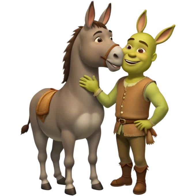 nude breast shrek kiss donkey emoji