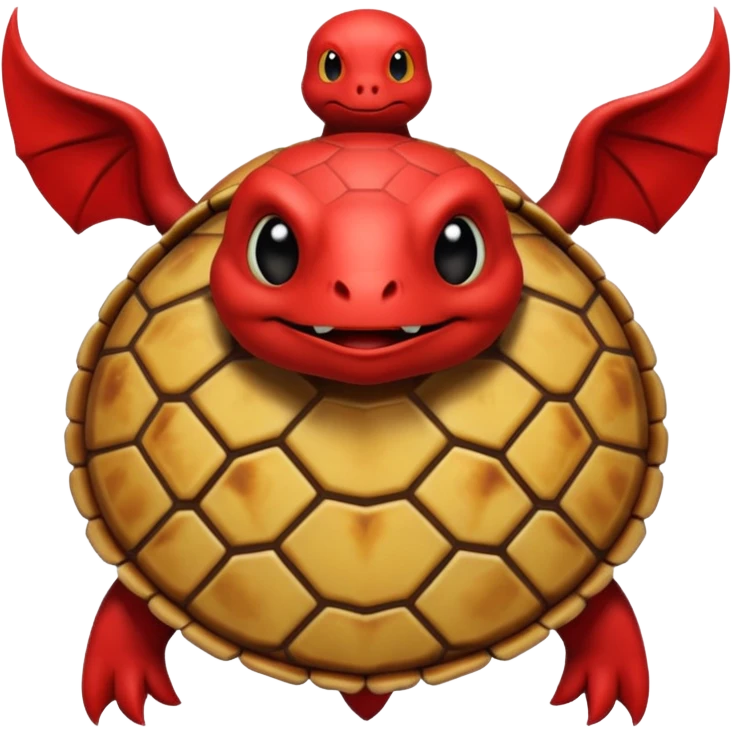 A devil in a turtle carapace emoji