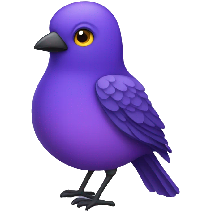 Purple bird emoji