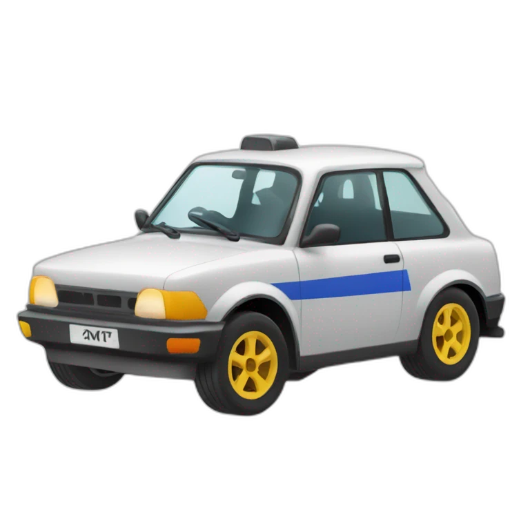 Voiture de rallye  emoji