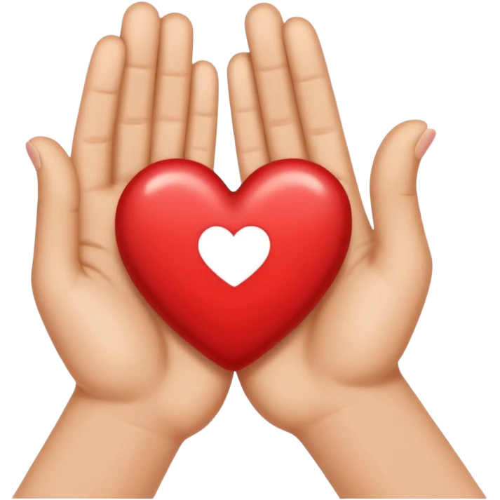 Hand heart emoji
