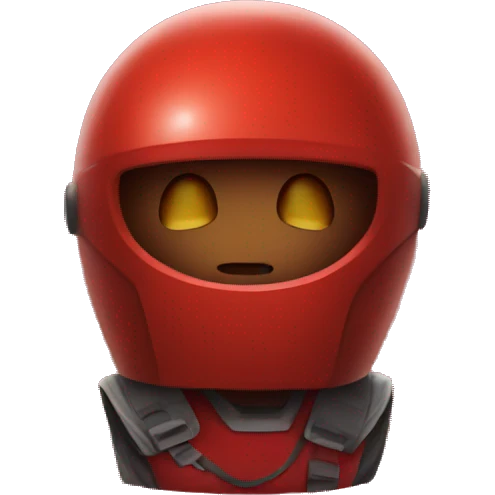 red spacial costume emoji