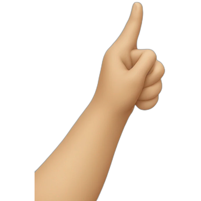 pointing to one own’s head emoji