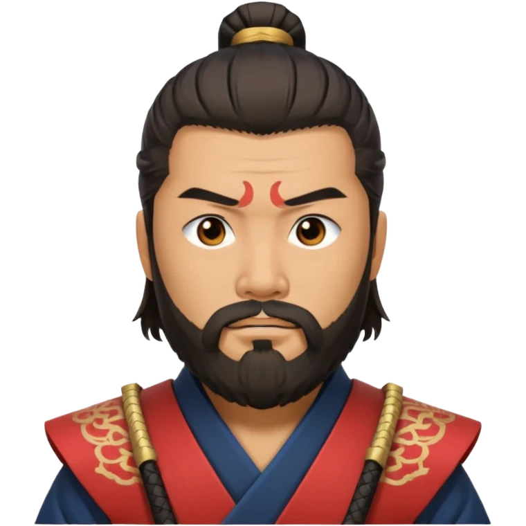 samurai with full beard emoji