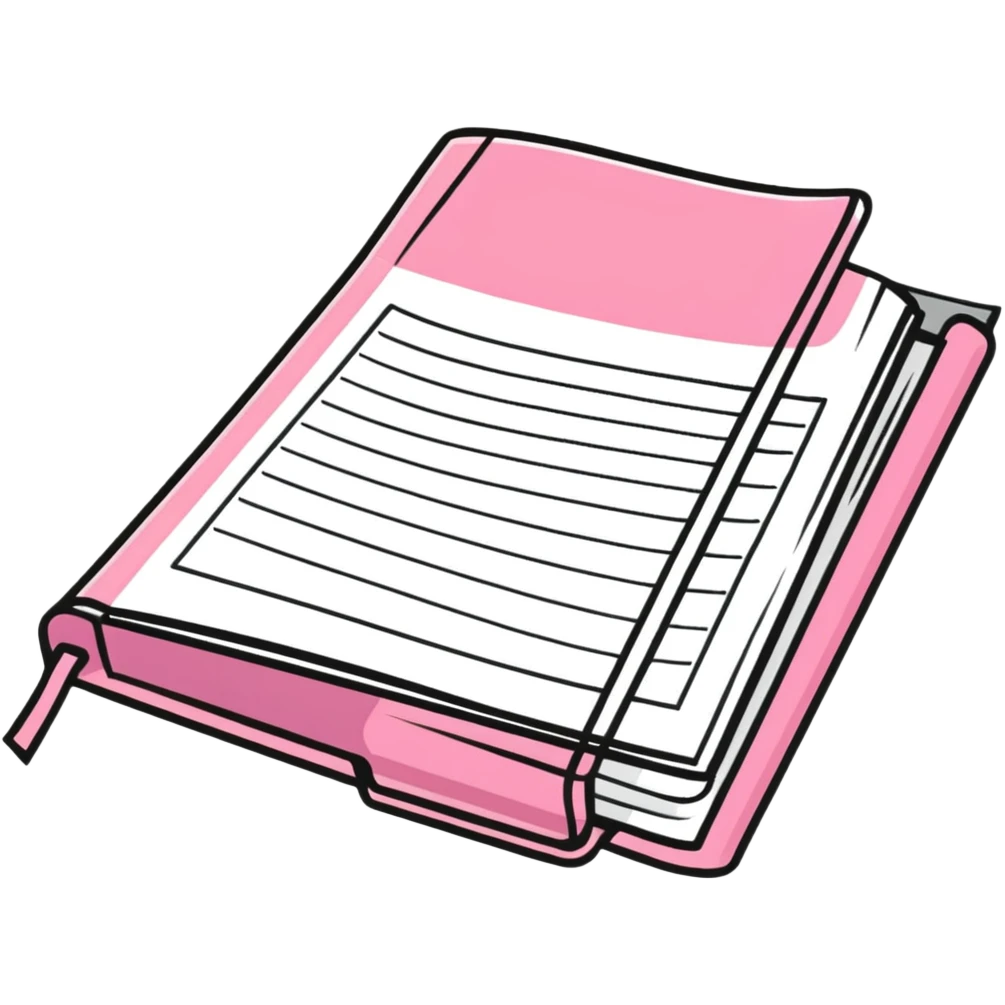 pink business book emoji