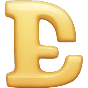 letter: E emoji
