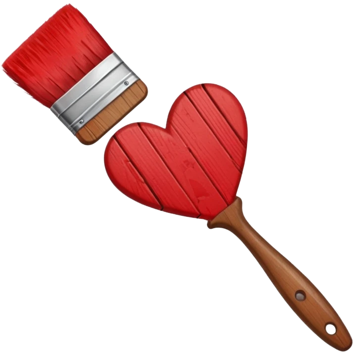 paintbrush heart emoji