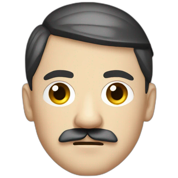 Adolf Hitler wearing ear defenders emoji