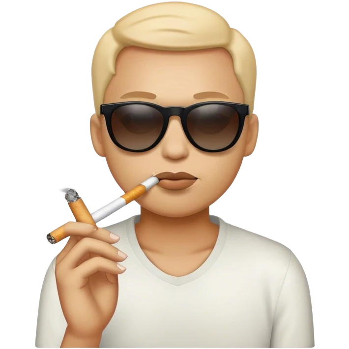 Emoji smoking with sunglasses  emoji
