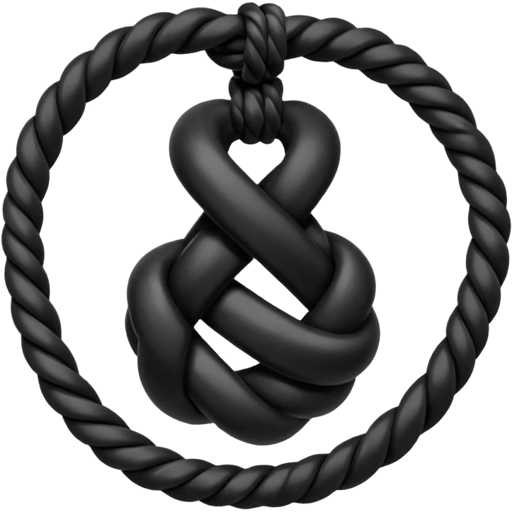Nœud noir emoji