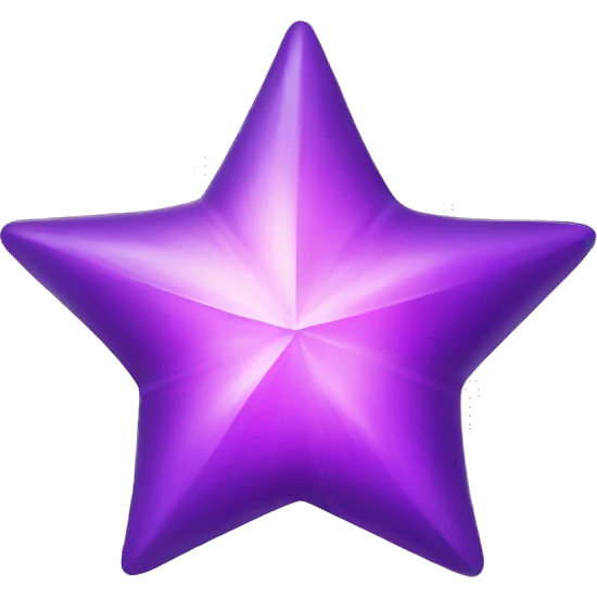 Magical purple star emoji