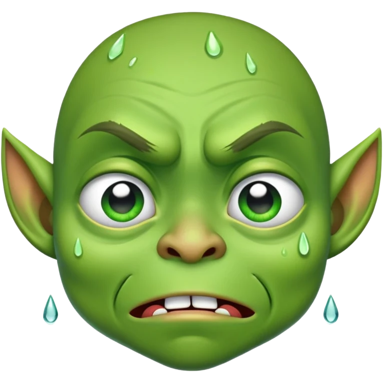 Crying goblin for Clash Royale emoji
