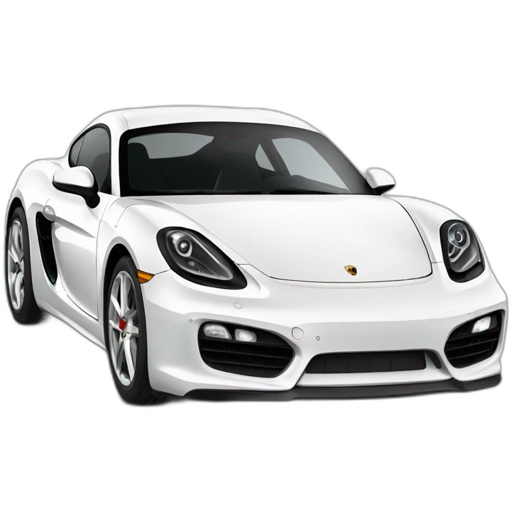 white porsche cayman s 981 emoji