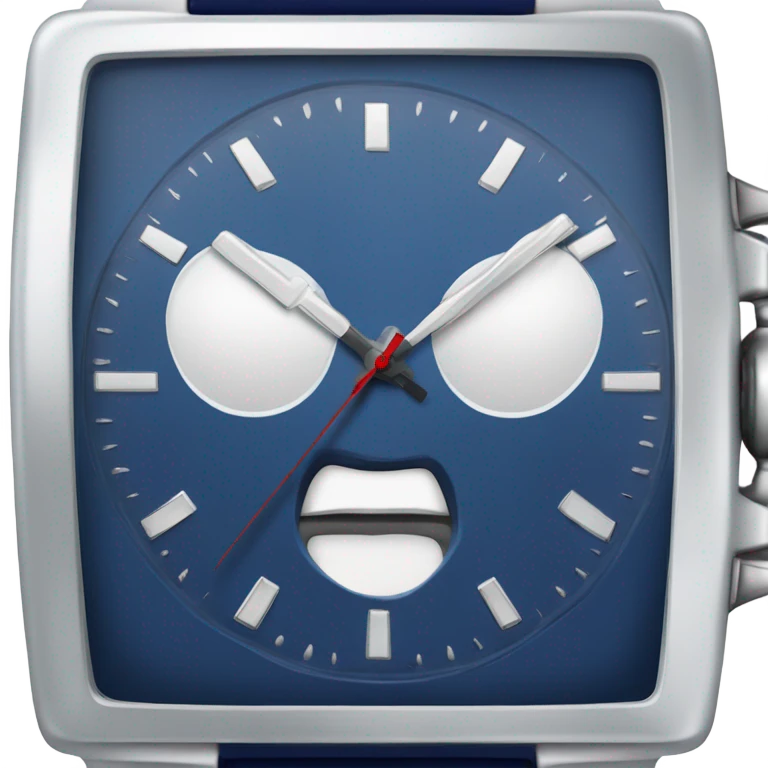 dark blue 
realistic wrist watch emoji