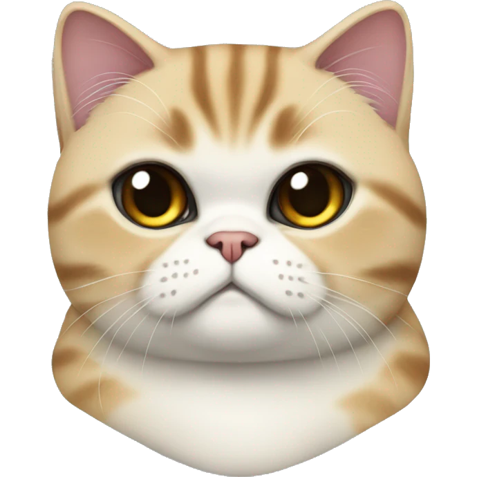 Exotic shorthair cat emoji
