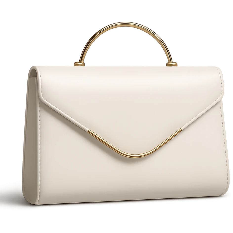 white luxury evening clutch emoji