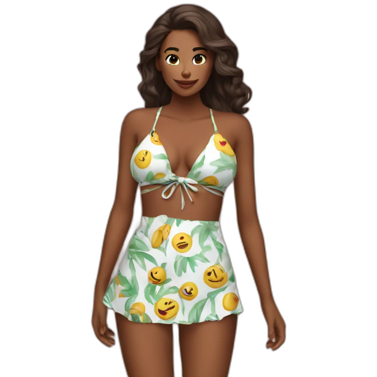 bikini-under-dress emoji