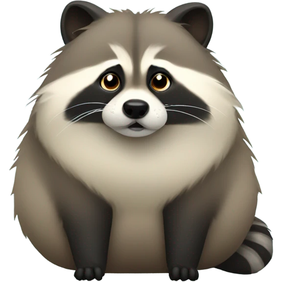 fat raccoon dog emoji