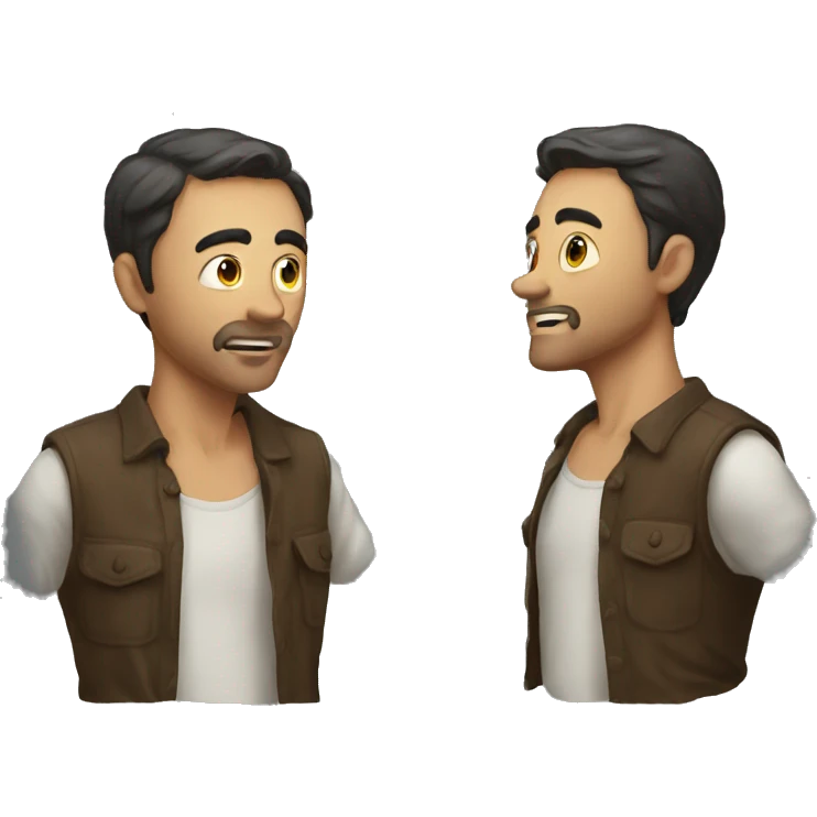 man understanding the pleasurable jawn  emoji