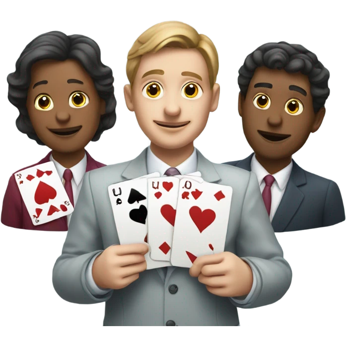 3 playing cards emoji