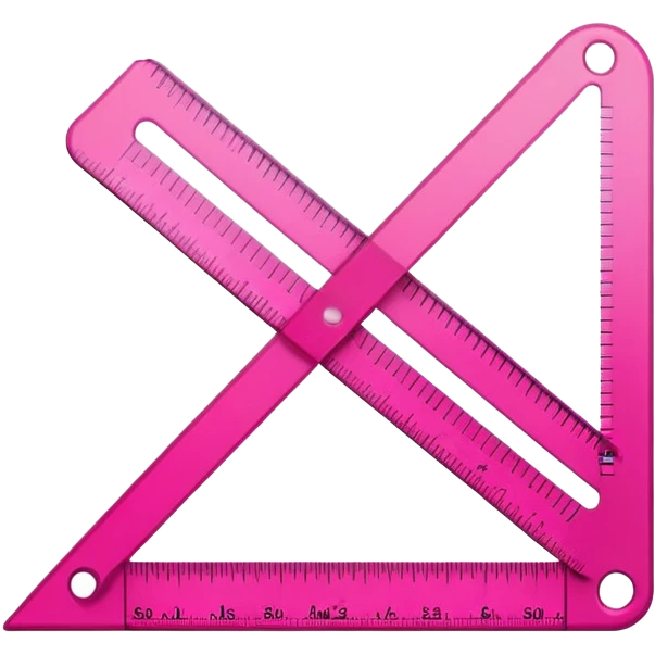 Dark pink ruler emoji