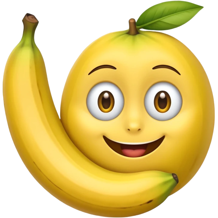 crea un emoji de un guineo tipo ed de pixar  emoji